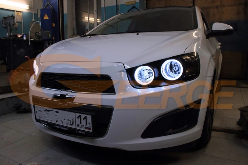 cob led angel eyes kit FOR AVEO Chevrolet Sonic (T300) Holden Barina(TM)(26)
