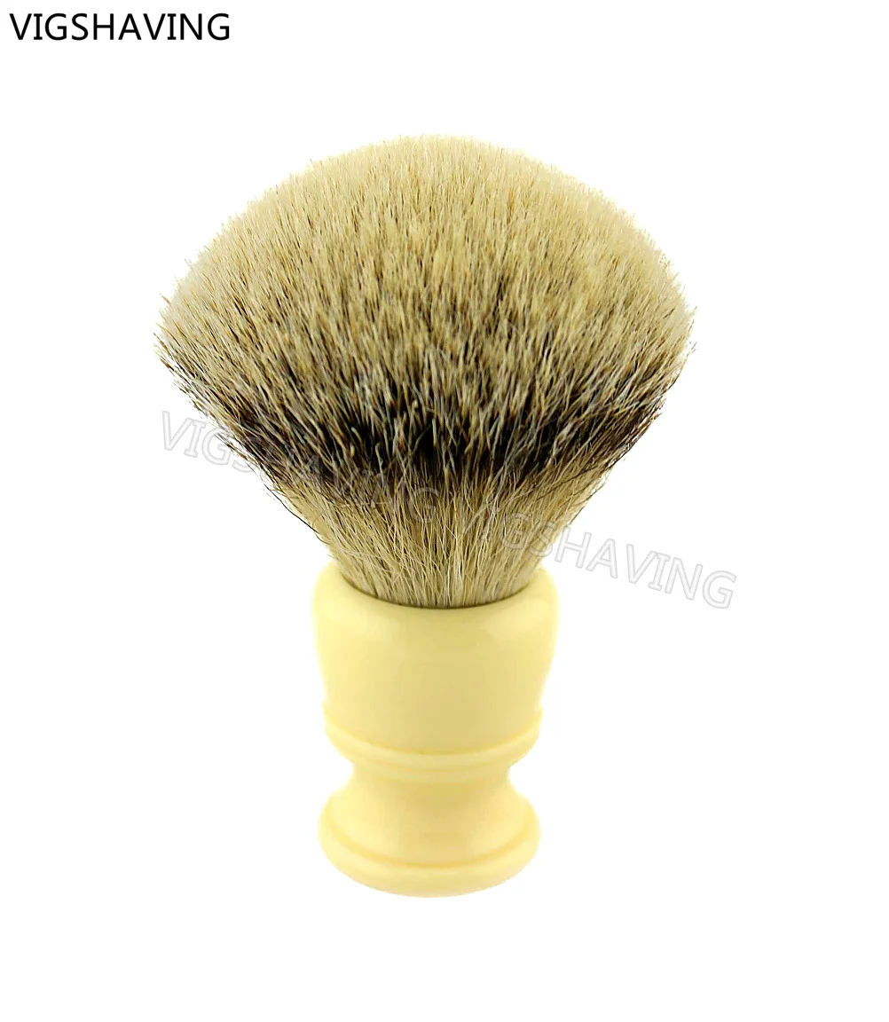 

Resin handle silvertip badger hair shaving brush