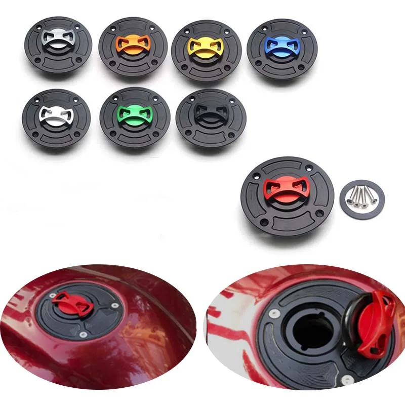 Для Suzuki GSX600 1998-2001 GSXR600 750 1997-2003 SV650 1999-2002 Мотоцикл с ЧПУ Алюминиевый безключевой топливный бак крышка газовой крышки