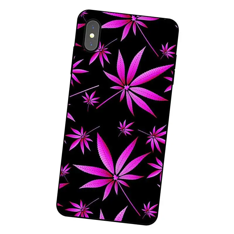 N252 Art Smoke Weed Black Silicone Case Cover For Apple iPhone 11 Pro XR XS Max X 8 7 6 6S Plus 5 5S SE