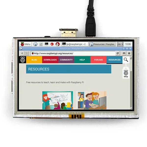  5 inch LCD HDMI Touch Screen Display TFT LCD Panel Module 800*480 for Banana Pi Raspberry Pi 4B Ras