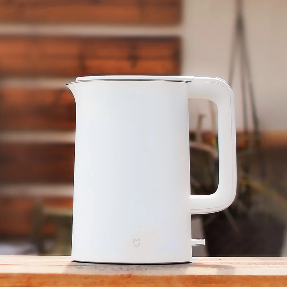 Mijia 1.5L электрический чайник для воды Автоматическая защита от перегрева проводной Ручной мгновенный нагрев Электрический чайник на продажу - Цвет: White