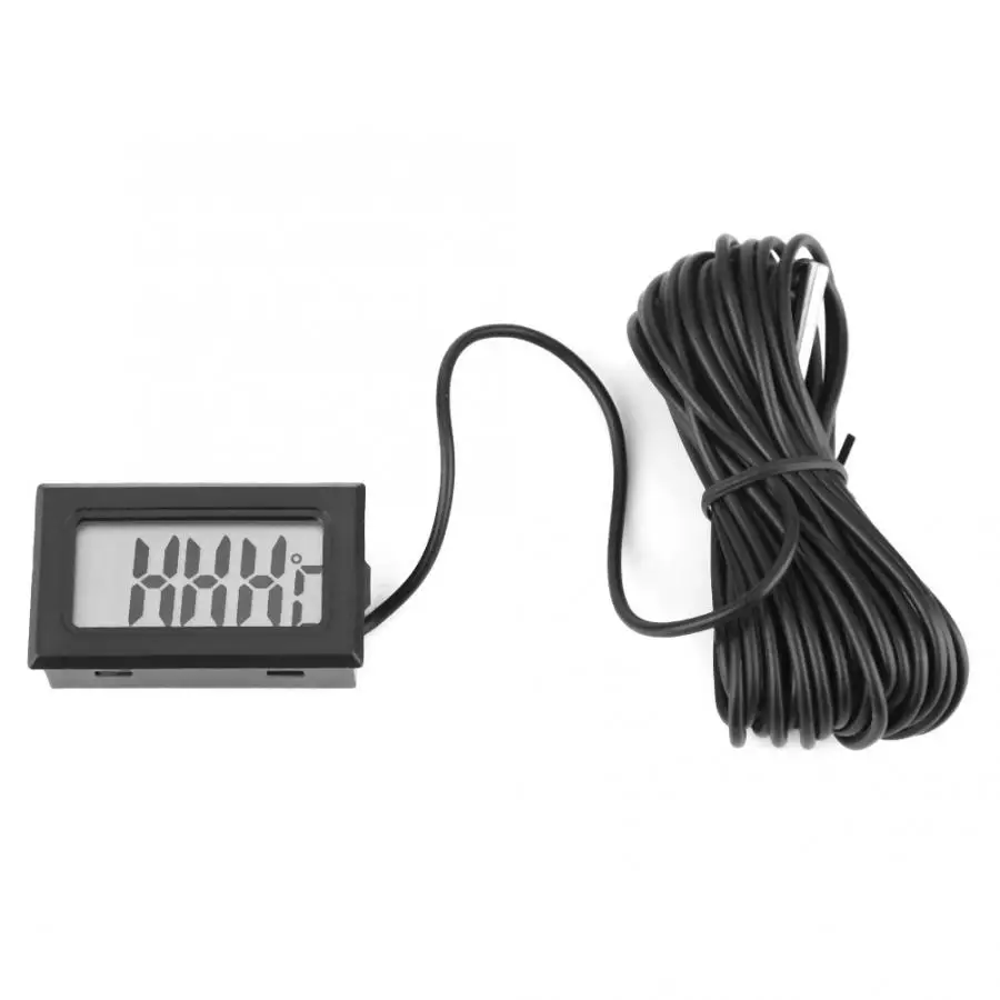 

Mini Digital Indoors Convenient Temperature Thermometer Gauge Sensor with 5m Cord