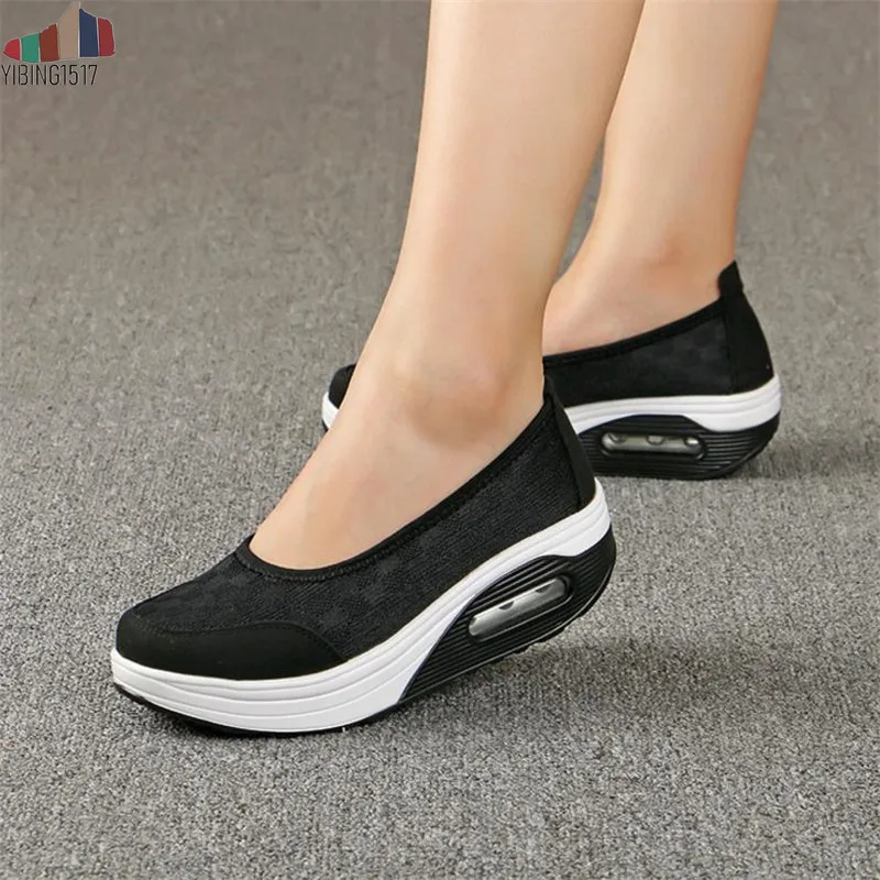 

NAUSK 2019 Summer New Women's Thick-soled Shoes Shake Fashion Casual Shake Shoes Thick Bottom Sponge Cake Single Cushion Shoes