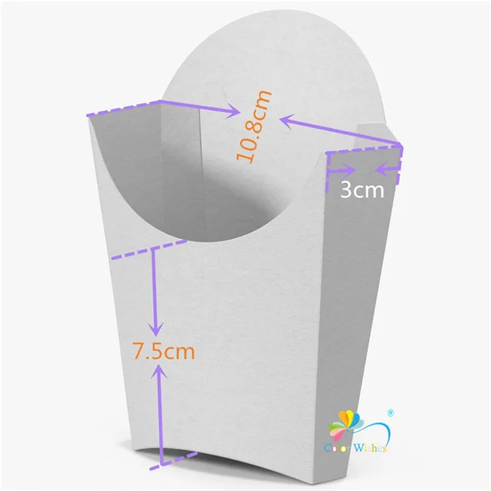 12 шт./лот, одноразовые белые французские коробки для картофеля фри, попкорна, коробка для лечения, Подарочная коробка для детского душа, юбилея, дня рождения, украшения