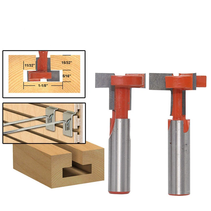 1pcs 12mm Shank Top Quality T-Slot & T-Track Slotting Router Bit For Woodworking Chisel Cutter Wholesale Price