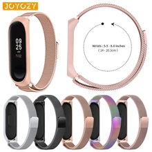 Joyozy легкий браслет из нержавеющей стали для браслета Xiaomi ремешок Смарт наручные часы ремешок для Xiaomi Miband 3 браслет