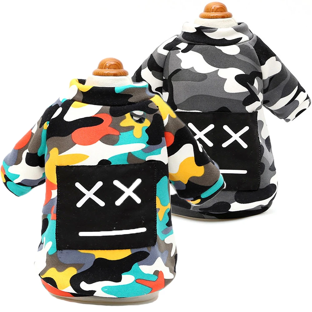 

Camouflage Pet Dog Clothes For Dogs Pets Clothing Small Medium Dog Shirts Fashion Winter Pet Hoodies Chihuahua Cat Clothing