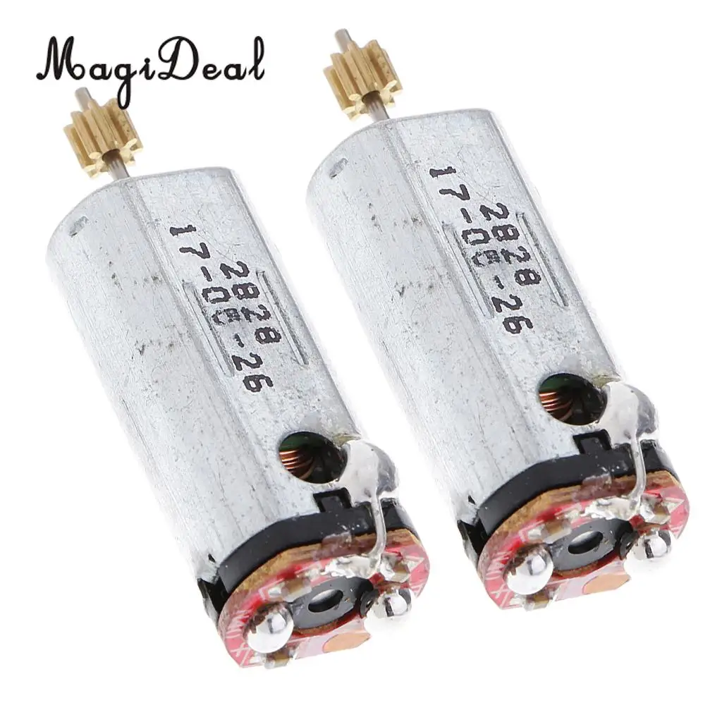 MagiDeal 2Pcs Silver Tail Motor V913-34 for WLtoys V913 Remote Control Helicopter Toy