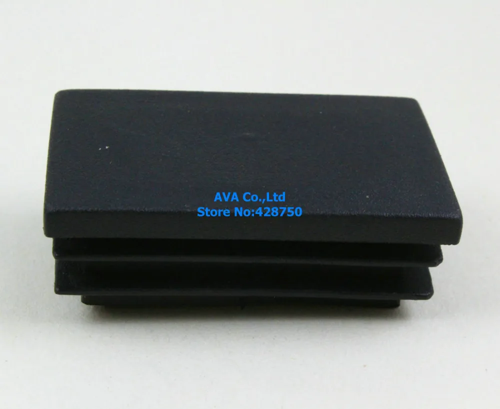 20 Pieces 30x50mm Rectangle Plastic Insert Cap Tube End Cap