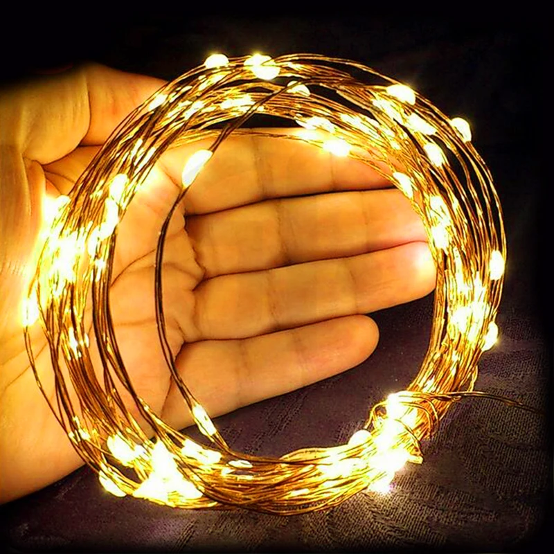 

Christmas Lights 10m 5m LED String Light USB Waterproof Fairy Lights For Party Wedding Holiday LED Lights Decoration Garland