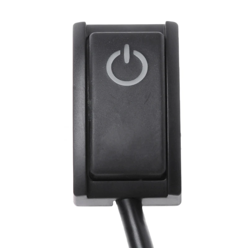 Автомобиль DIY кнопочный переключатель с фиксацией включить выключить светодиодный индикатор переключателя DC12V/200mA 2,4 W