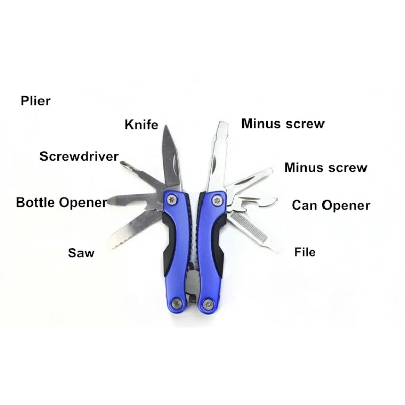 Multifunkcionális fogó, 9 az 1-ben Összecsukható kés hordozható - Kézi szerszámok - Fénykép 3