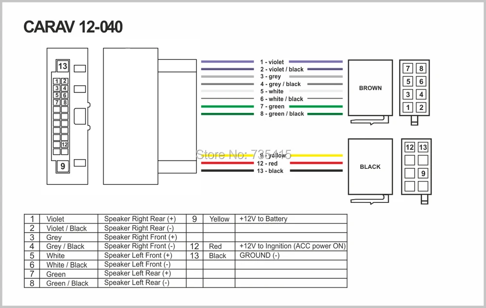 CARAV 07-003 Car Radio Installation Trim Fascia Panel