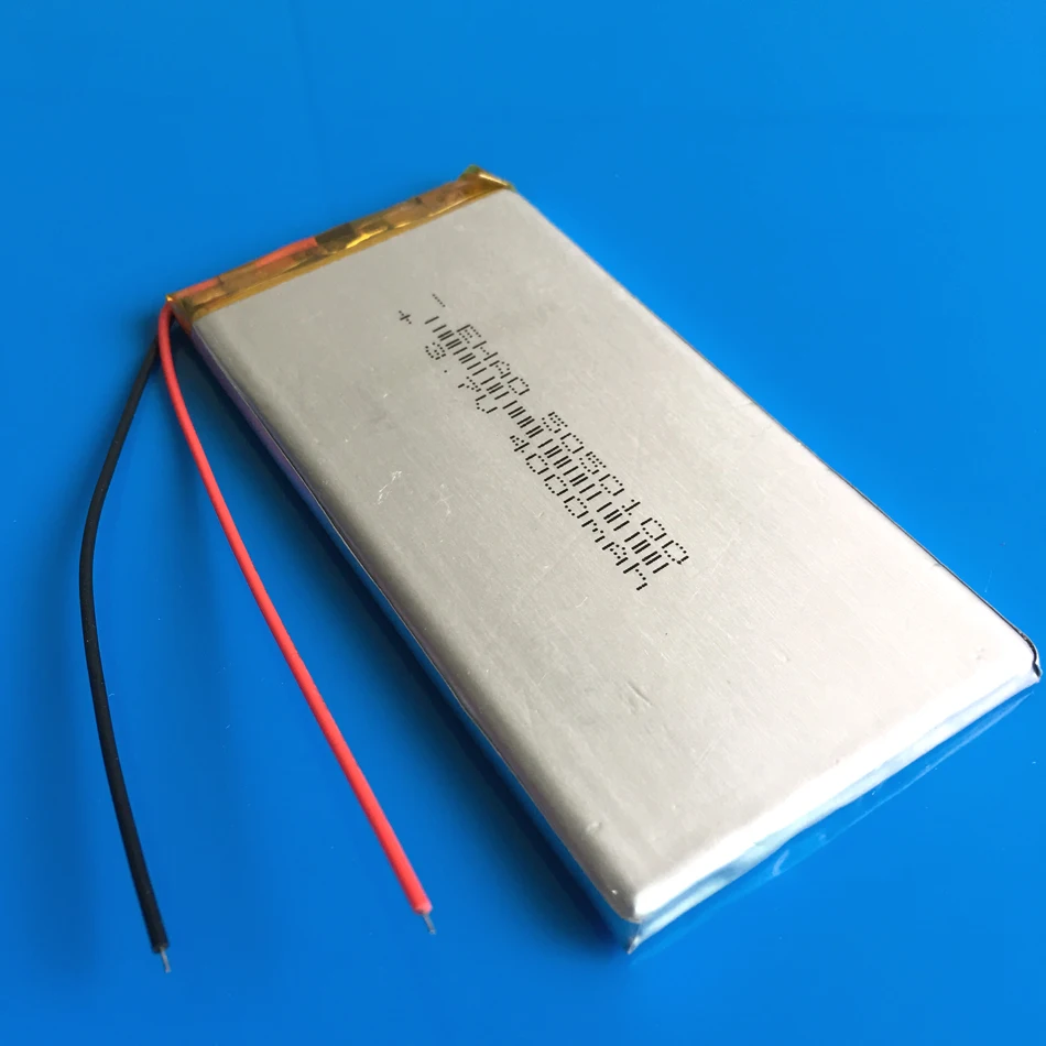 5050100 3 7V 4000mAh lithium polymer rechargeable li ion battery for GPS DVD PDA PAD power