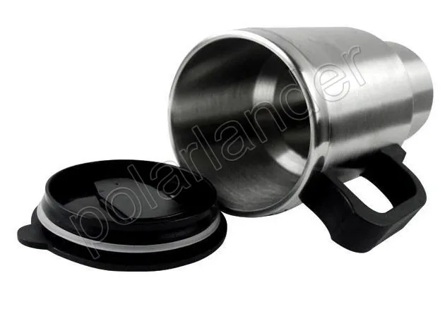 Высокое качество 12 в 450 мл автомобильный нагреватель чашка лучшие продажи из нержавеющей стали Автомобильный Электрический сосуд для горячей воды Кофе Чай