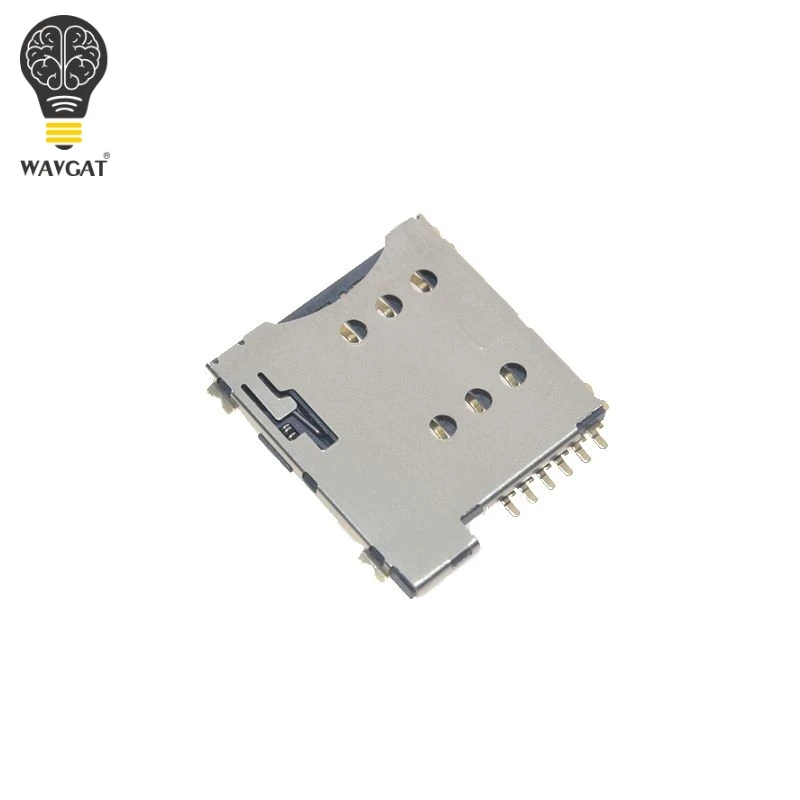 Самоустанавливающийся слот для SIM карты Micro адаптер подключения к GSM модулю SIM800L