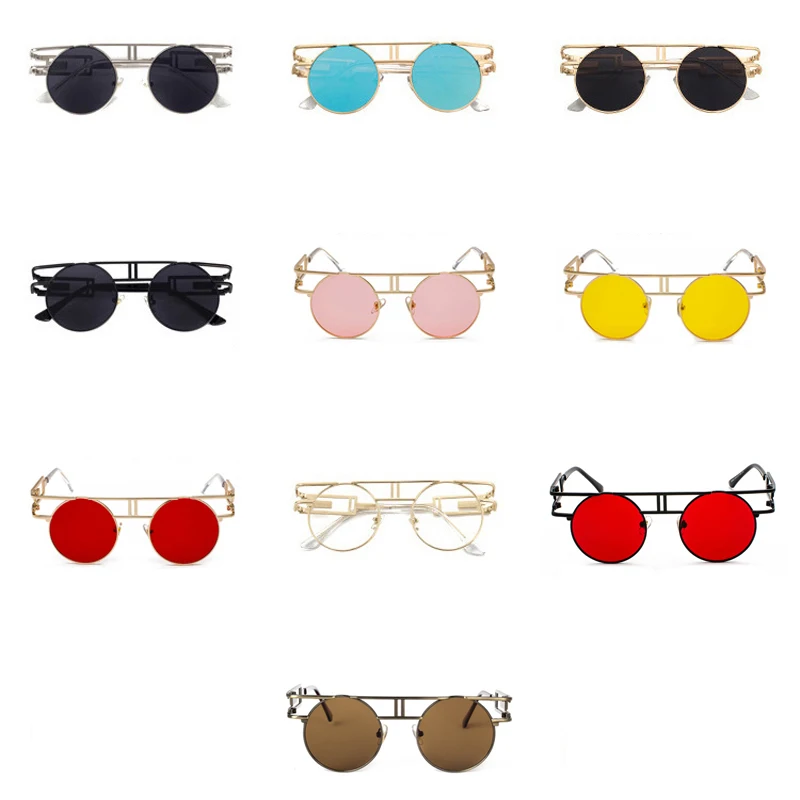 round gothic steampunk sunglasses (4)