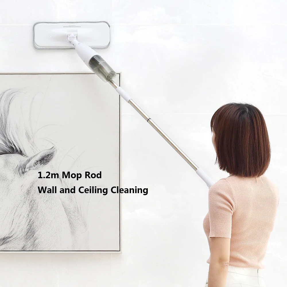 Xiaomi Mijia Smart Deerma спрей для воды Швабра 360 Вращающаяся Чистящая тканевая головка деревянный пол керамическая плитка Швабра инструменты для сухой чистки