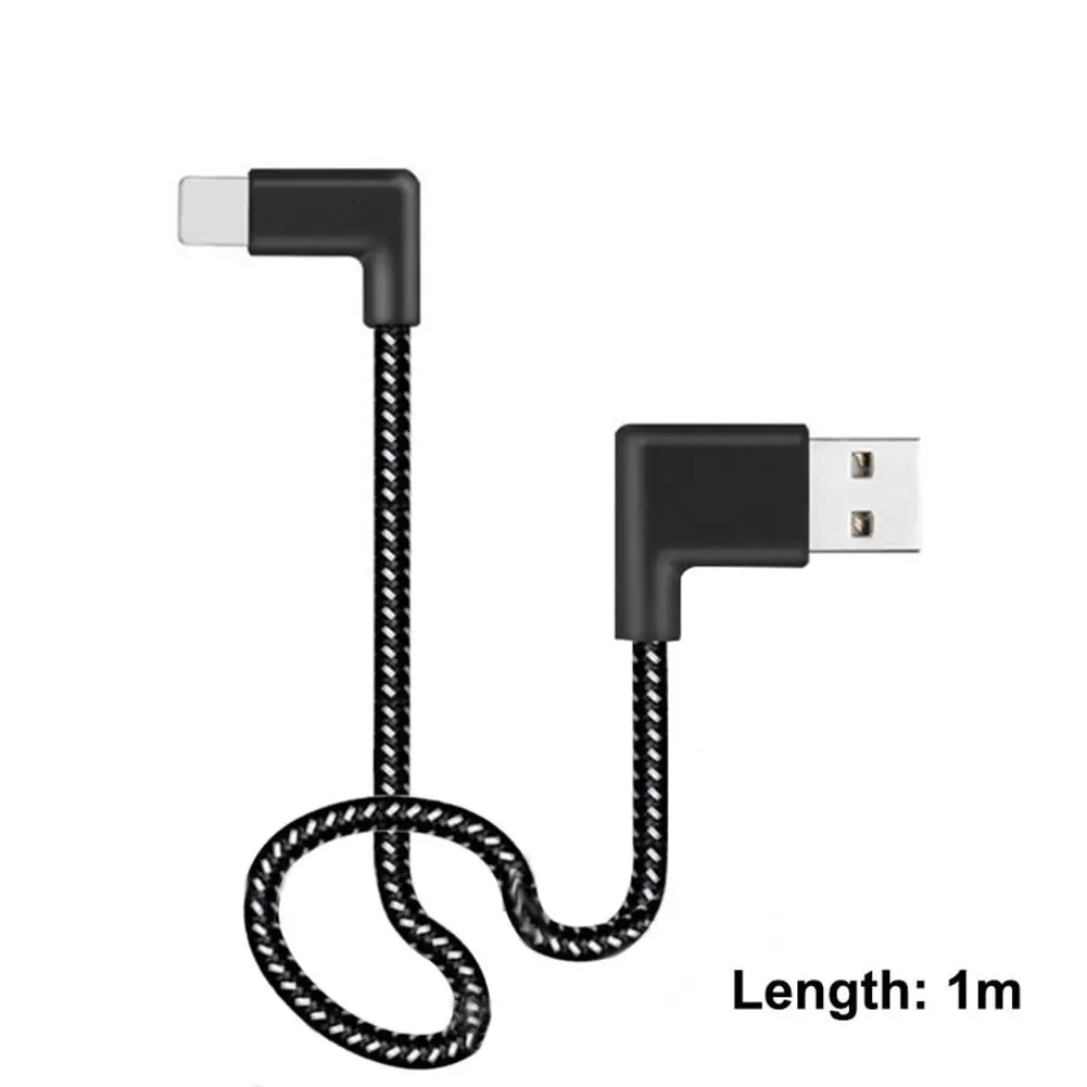 90 градусов l образный левый и правый USB кабель для зарядки мобильного телефона