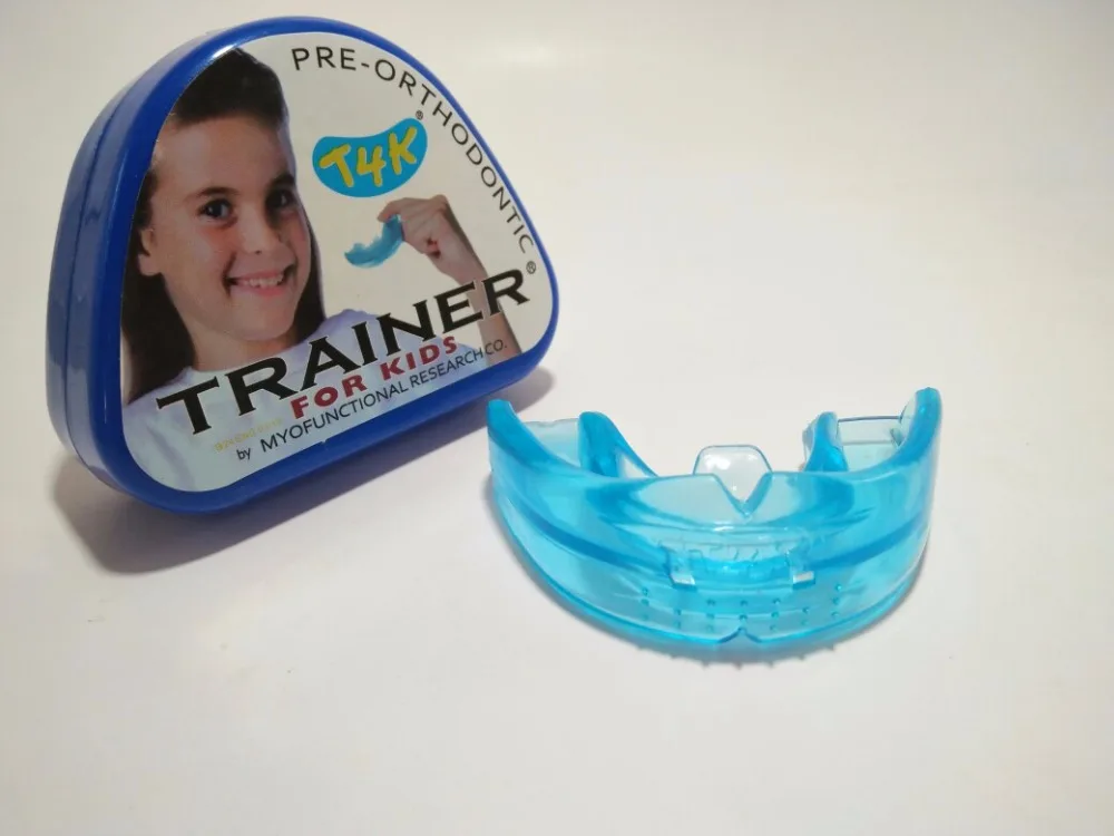

Hot Sale 1 Piece BLUE Simple Pratical Dental Orthodontic Teeth Trainer Appliance T4K Orthodontic Teeth Trainer For Kids