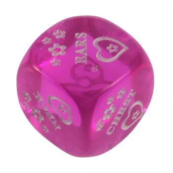 

5 PCS/Set Pink Sexy Dice, 25*25mm Beautiful Dice Play With Friends , Funny Dice Game With Free Shipping