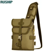 Военная система MOLLE, одно плечо, слинг, нагрудная сумка, мужская, дорожная, через плечо, многофункциональная, альпинистская, для езды, нейлоновая сумка-мессенджер