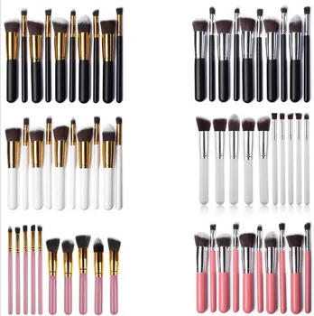 

200sets Profesional yang tinggi sikat kosmetik Wanita praktis kuas bedak Lembut kuas Makeup kosmetik Perlengkapan mandi 10Pcs