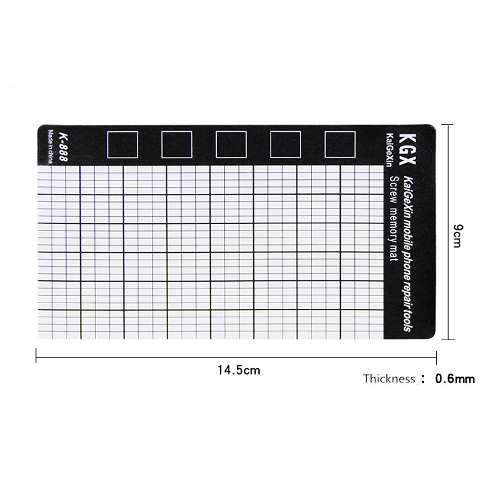 M-Triangle Magnetic Screw Mat Magnetic Working Pad Memory Chart Work Pad Mobile Phone Repair Tools 145 x 90mm Hand Tool Set