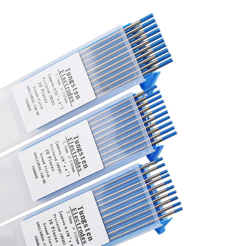

10PCS WY20 Tungsten Electrode Professional Tig Rod 1.0 1.6 2.0 2.4 3.0 3.2mm for option 2.0% Lanthanated for Tig Welding Machine
