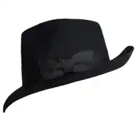 Top Grade Wool Michael Jackson Fedoras Stage Concert Dance Fedoras Classic Solid Black Wide Brim Jazz Gentleman Hat