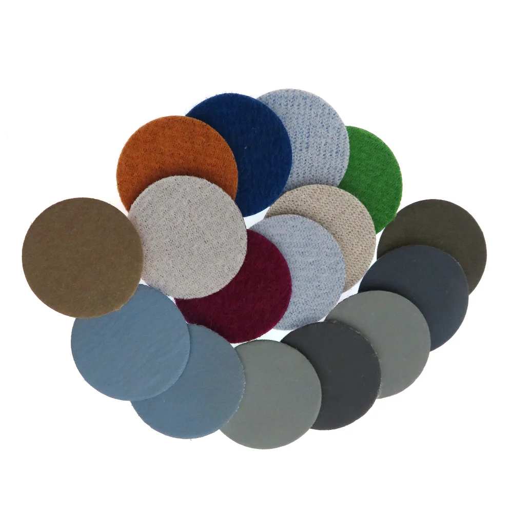 120PCS 1 Inch Flocking Waterproof Sandpaper Self-adhesive Wet& Dry for Sanding Polishing