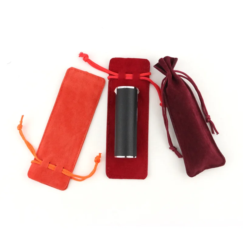 

New Handmade Multi-color Velvet Long Jewelry Pouches Drawstring Gifts Bags Lipstick Jewelry Packaging Bag Pouch