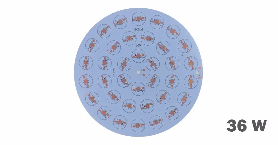 Бесплатная доставка 3 Вт 5 Вт 7 Вт 9 Вт 12 Вт 15 Вт 18 Вт 24 Вт 30 Вт 36 Вт светодио дный Алюминий пластина/высокая Мощность светодио дный