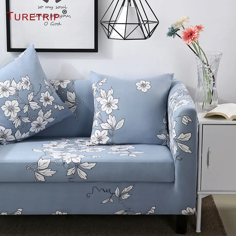 Turetrip печать диван секционные Чехлы гибкий стрейч большая эластичность Чехол Диван для влюбленных мебельный Чехол диван полотенце - Цвет: I