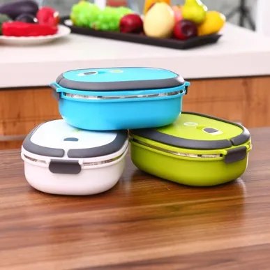

High-grade stainless steel sealing insulated box 0.9L 21*15*6.5cm free shipping