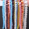 Perles en pierre lisse œil de chat colorées, 98 pièces/brin, pour la fabrication de bijoux, bricolage, perles rondes en verre, 4MM ► Photo 2/6