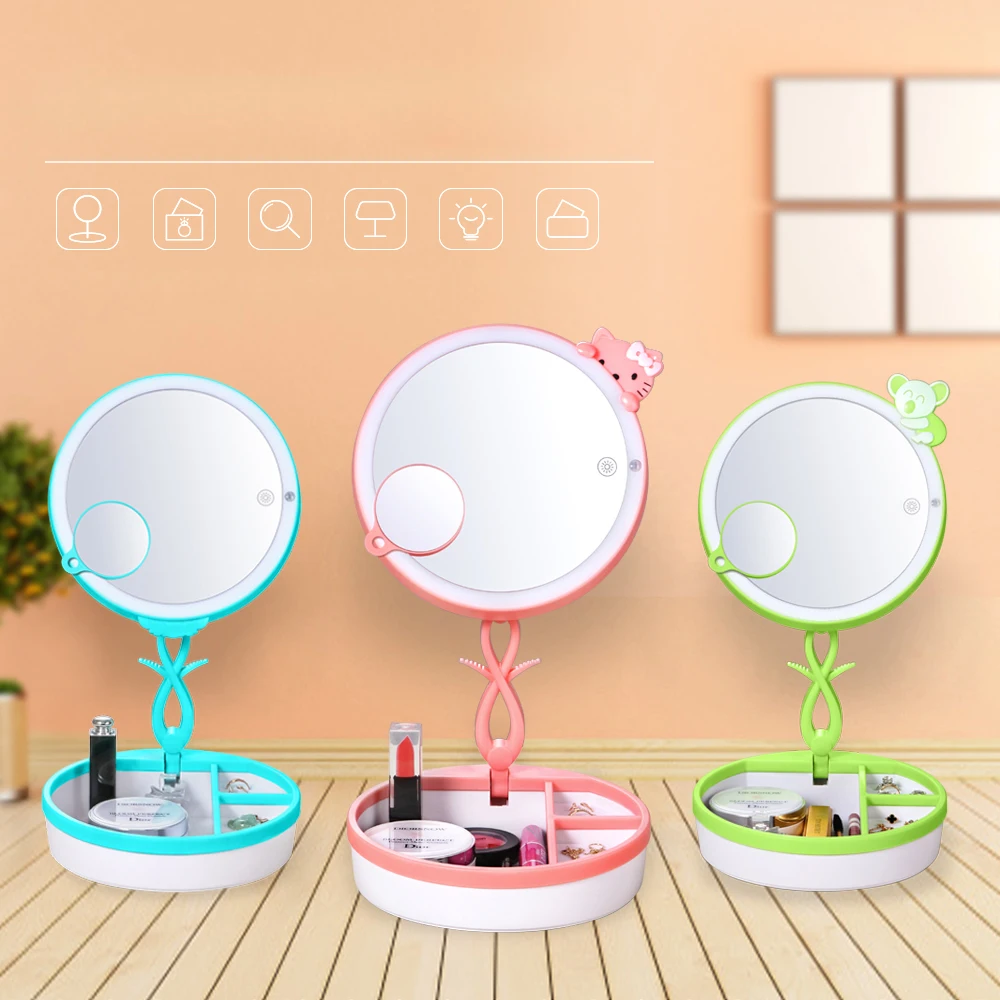BEAUTMEI-Hot-Sale-USB-Rechargable-Table-Round-Shape-remote-control-LED-night-lamp-mirror(5)