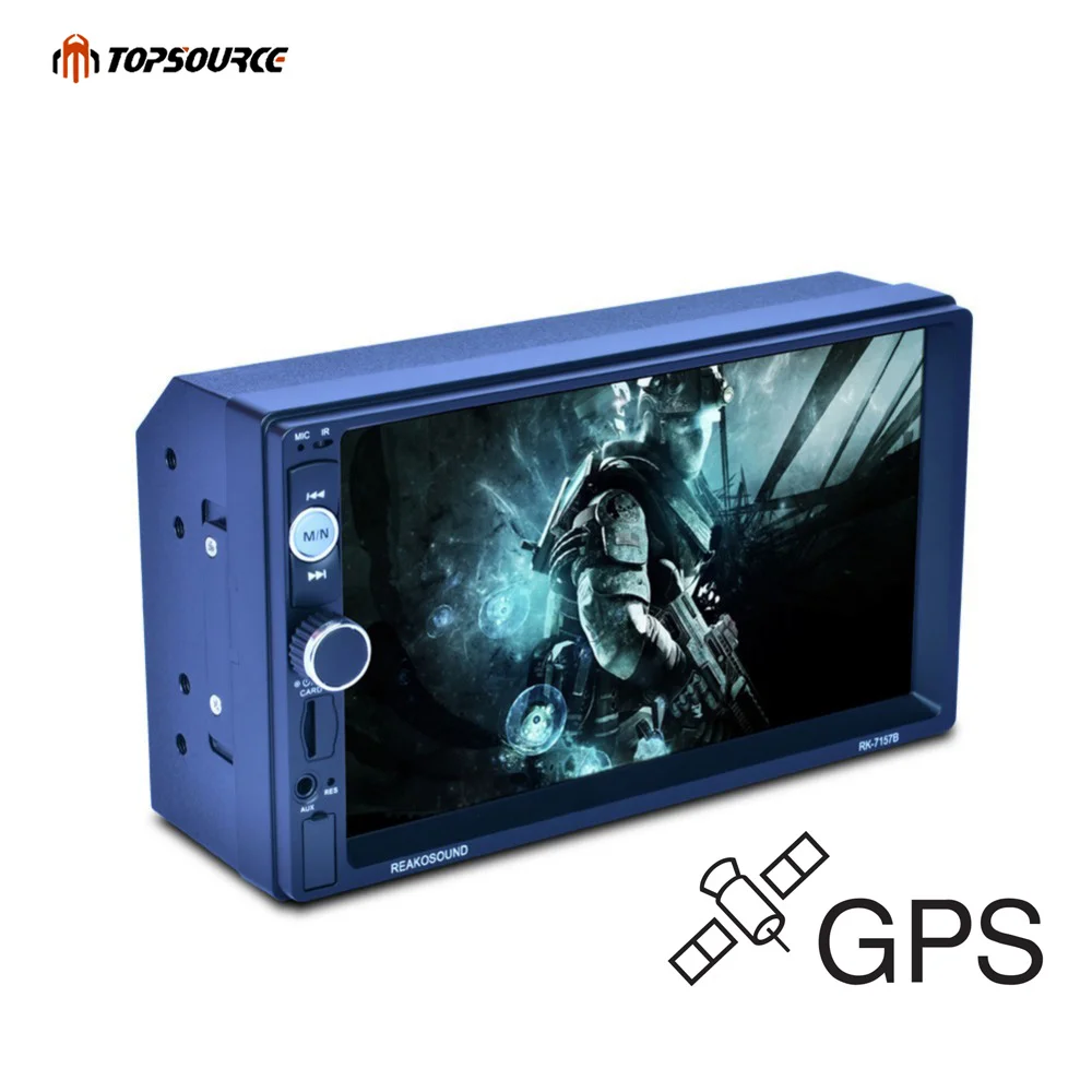 

TOPSOURCE Car DVD With GPS 7 inch Bluetooth Audio Car Radio Rds Car Audio Stereo Car MP4 MP5 Player USB Support for SD/MMC