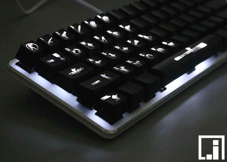 Прозрачная механическая клавиатура CSGO 1 комплект|mechanical keyboard keycaps|keyboard keycapsmechanical |