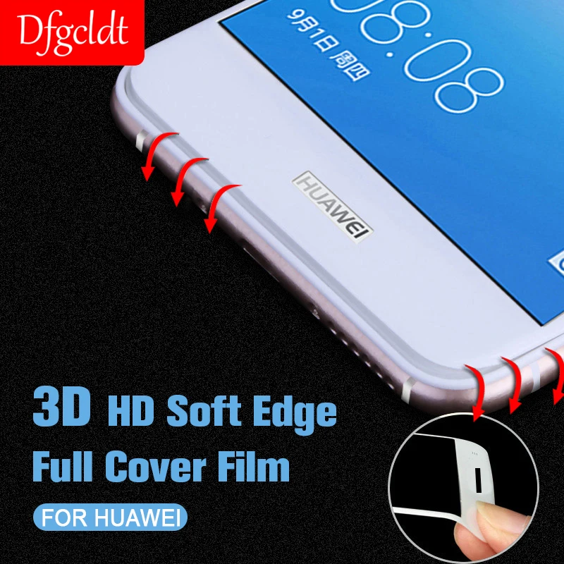 

3D HD Edge Soft Full Cover Tempered Glass for Huawei P20 Pro Nova 3 3i 3e Screen Protector Film for Huawei Play P Smart Note 10
