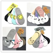 Детские носки хлопковые для девочек, 5 пар, от 3 до 10 лет, милые летние носки для детей школьные спортивные носки для девочек