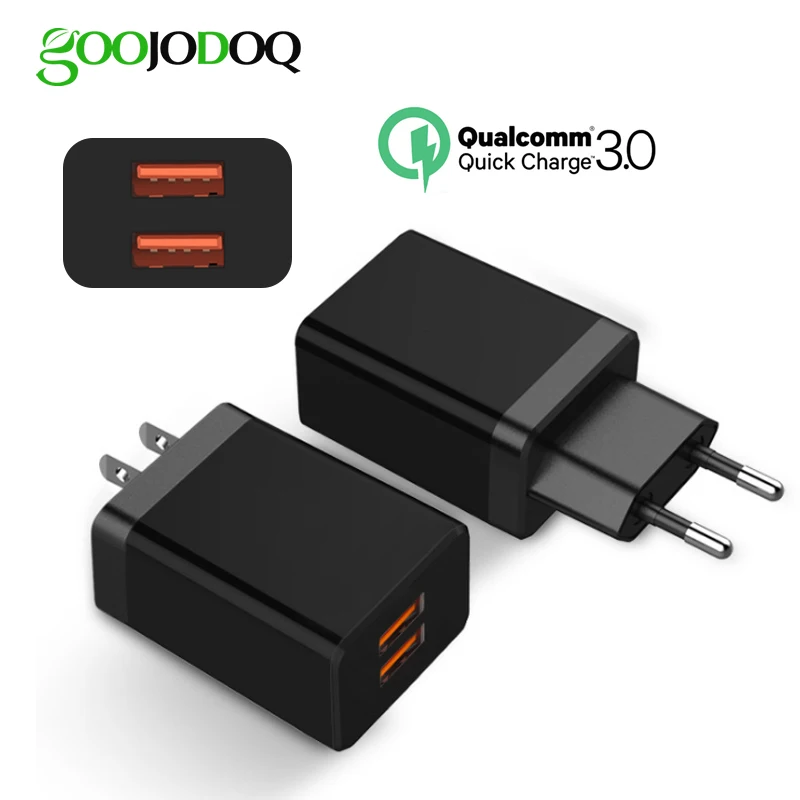 USB Charger Dual USB Power Adapter for Mobile Phone EU Charger Adapter for Samsung Xiaomi Redmi iPhone Dual Mobile Phone Charger