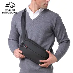 Kingsons мужской плечо сумка через плечо Для мужчин Anti Theft груди сумка короткая поездка сумка поясная сумка-кошелек на пояс Для женщин деньги