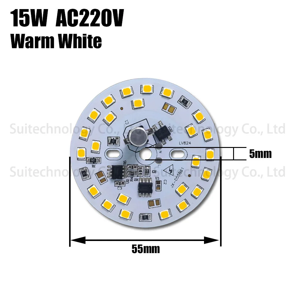 10 шт. ac 220 В смарт-ic светодио дный лампа SMD2835 без flicher 15 Вт integrated IC драйвер теплый белый чистый белый свет чип для светодио дный лампа