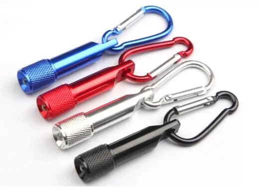 

Outdoor mini flashlight waterproof aluminum alloy hiking buckle small flashlight pocket-size led keychain flashlight
