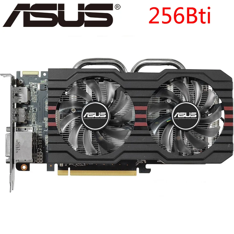 Видеокарта ASUS R9 270 2 Гб 750 бит GDDR5 видеокарты для AMD Radeon R9270 VGA карты б/у эквивалент GTX