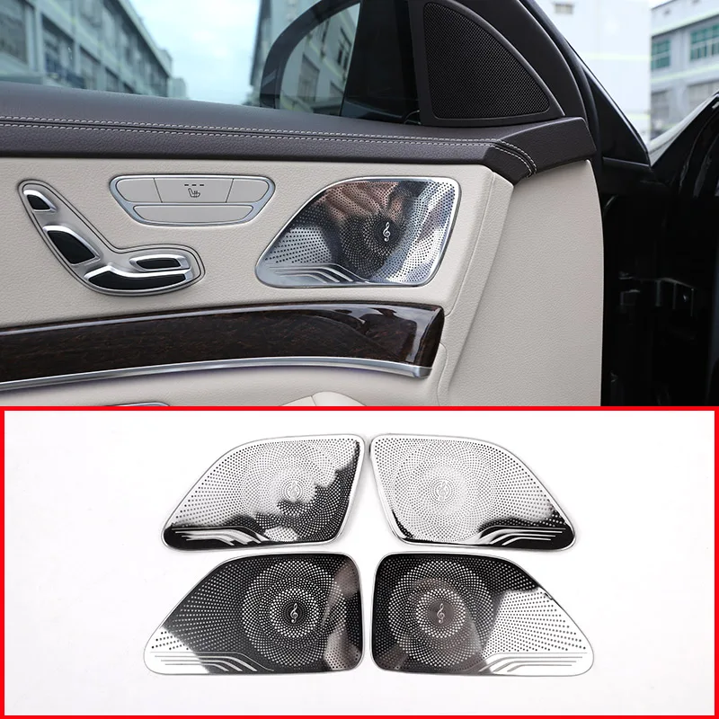4 шт. хромированные для Mercedes Benz W222 S Class S300 S320 S350 S400 2014-2018 Автомобильная крышка
