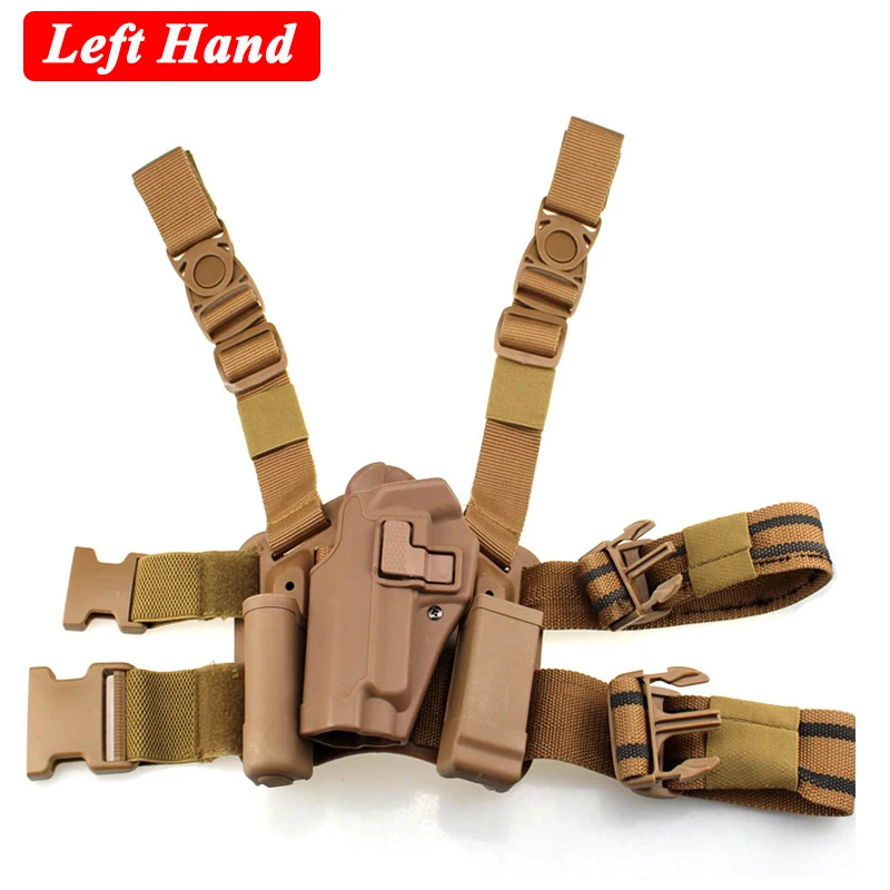 Outdoor Hunting Airsoft Air Gun Leg Holster Quick Drop Left Hand