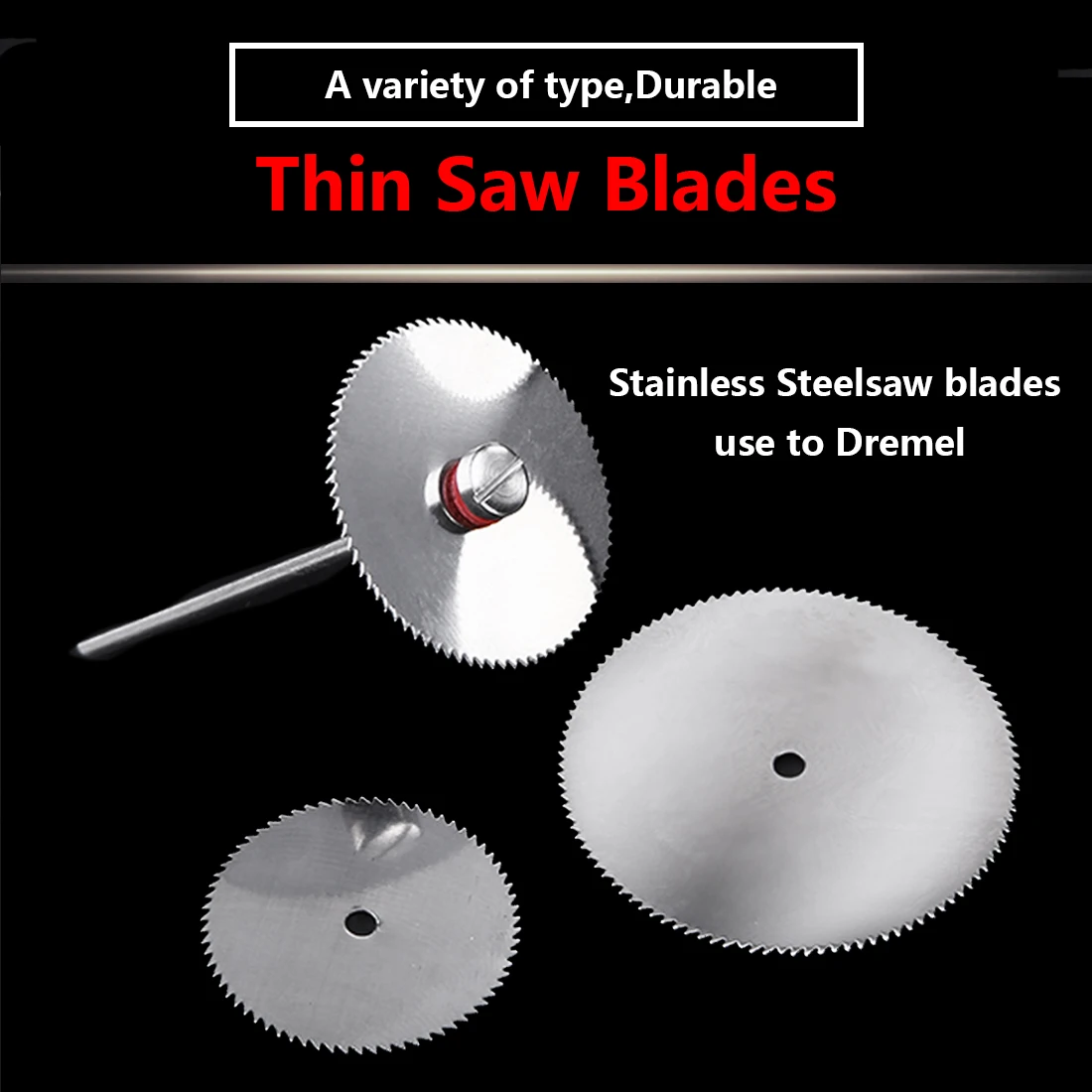 

10x Mini HSS Circular Saw Blade Cutting Disc Wheel Wood Cutter Rotary Tool Accessory With 2pcs Mandrel